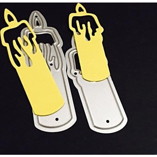 Candle Cutting Dies Embossing Stencil Card Making Scrapbooking Craft DIY Decor