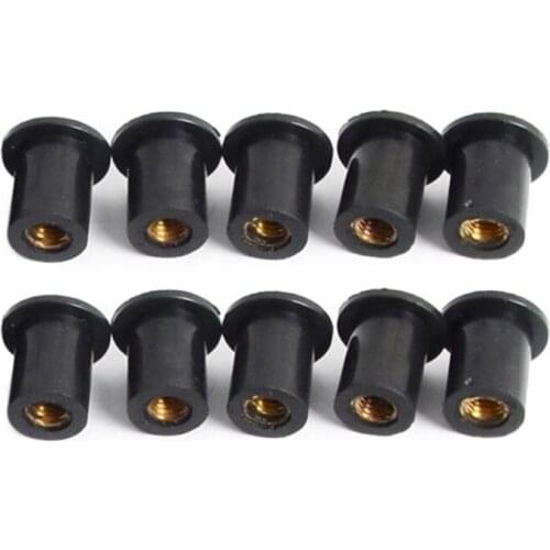 M4/M5/M6 Rubber Well Nuts Blind Fastener Windscreen Windshield Fairing Cowl