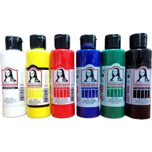 Südor Monalisa Acrylic Paint, 6 x 70 Ml, 6 Colour / Set Acrylic Paints Pigment for Artists Ceramic Stone Wall Craft Paints Art