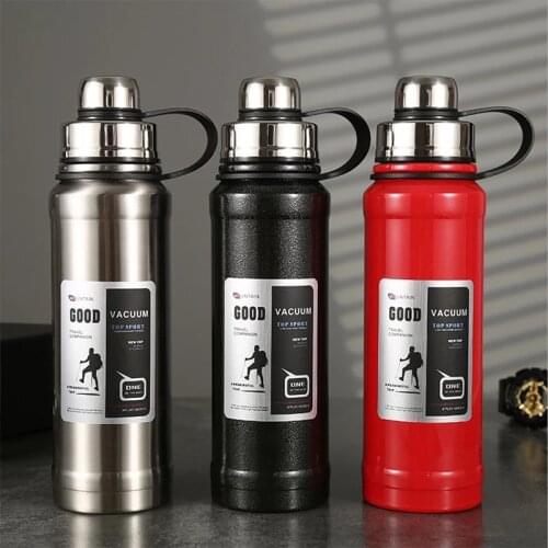 Thermos Stainless Steel Water Bottle Sport Water Insulated Vacuum Flask Portable Travel Outdoor Thermal Drinking Bottles 800ML