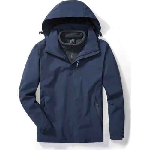 Outdoor Jacket Mens Three in one Jacket Women and Men Polar Fleece Liner Waterproof Cold resistant and Warm Overalls|Hiking