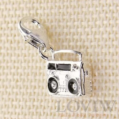 Vintage Ghettoblaster charm pendant Holiday sale 2021 Popular silver-plate charms Pendants fit Bracelet jewelry