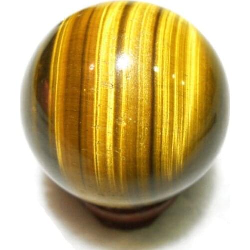 Yellow Healing Ball Rare Natural Pendants Tiger Eye Toy Sphere Mini Gift Round 2cm Handmade Crystal