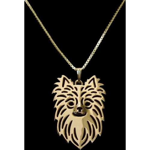 Womens Long Haired Chihuahua Dog Necklaces Jewelry Alloy Pendant Necklaces Drop Shipping