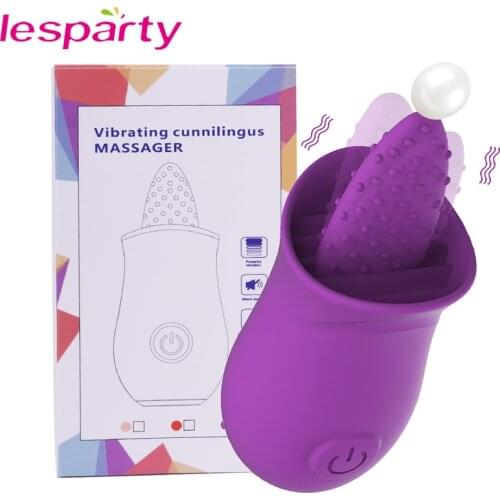 G Spot Vibrator Powerful Clitoral Licking Massager Vagina Stimulation 10 Mode Soft Tongue Nipple Clit Tickler Sex Toys for Women