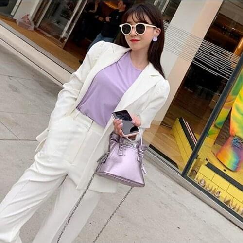Woman suits lady suit office suit female fashion spring white temperament Slim commercial OL professional two-piece suit