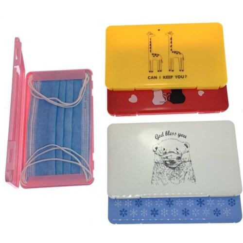 1pcs Portable Mask Storage Box Disposable Face Mask Holder Organizer Case Mask Face Cover Storage PP Storage Case
