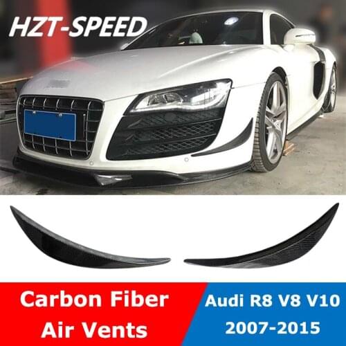 2 Pcs Carbon Fiber Side Air Vents For Audi R8 V8 V10 2007-2015