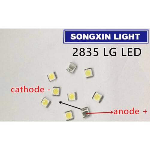 2000PCS/Lot FOR LG SMD LED 3528 2835 1W 3V Cold White For TV/LCD Backlight