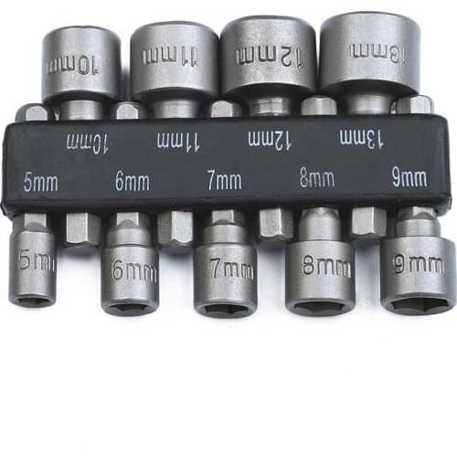 5-13mm Bit Screwdriver Inside Locket Head Socket Head No Magnetic Wind Wind Electric Screwdriver Head Cylinder Head