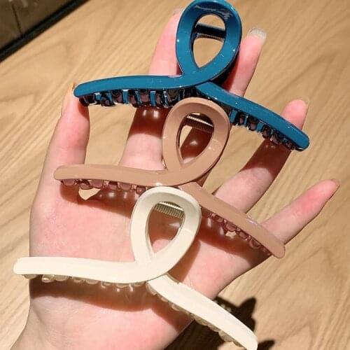 Big Acrylic Barrette Crab Hair Claw Clip Bath Resin Ponytail Holder Large Hair Clamps Fashion Hairdress Accessories for Women