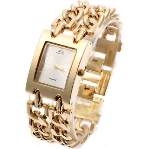 G&D Women Wristwatches Quartz Watch Gold Relogio Feminino Dress Watch Relojes Mujer Saat Gifts Original Clock Female Jelly Clock
