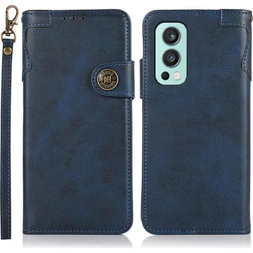 Flip Case for Oneplus Nord 2 5G 2021 Retro Leather Wallet Book Cover One Plus Nord 2 Magnetic Card Slot Funda OnePlus Nord2 Case