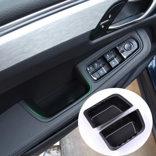 For Porsche Macan 2014-2020 Front Inner Door Armrest Storage Box Container Holder Car Accessories