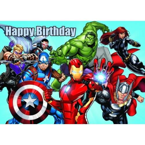 Marvel Spider-Man Childrens Birthday Background Cloth Party Decoration Supplies Photo Poster Wall Decoration Painting Boy Gift