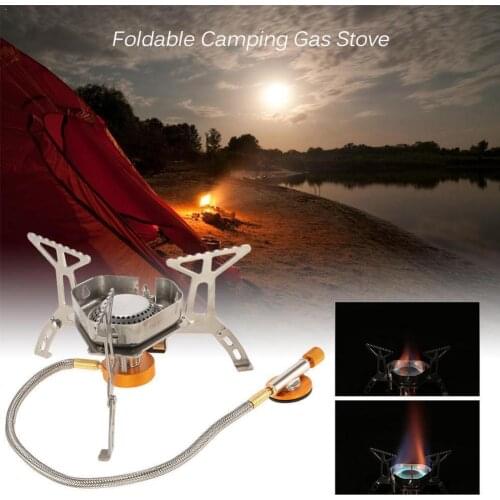 Widesea Outdoor Gas Stove Camping Gas burner Folding Stoves Foldable Electronic Stove Split 3000W Portable hiking Z2T7
