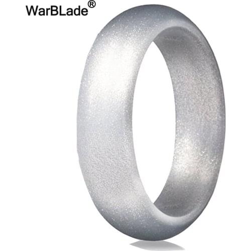 5.7mm Hypoallergenic Crossfit Flexible Rubber Ring 4-10 Size Food Grade FDA Silicone Finger Ring For Men Women Wedding Jewelry