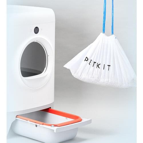 Poop Bag For Petkit Automatic Self Cleaning Cat Toilet Tray Box 2 Rollers Bags with Handle Hand Free Dirty For Litter Box Pan