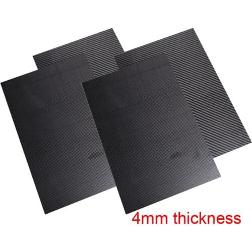 4mm thick 3K Carbon fibre sheet CFRP Carbon Fiber Reinforced Plastic Carbon Fiber CFRP plate CNC engraving model aircraft