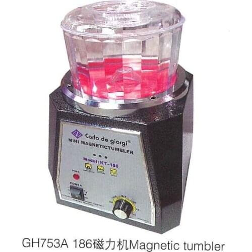 Diy jewellery 185mm Magnetic Tumbler Jewelry Polisher Finisher Super Finishing Machine KT186