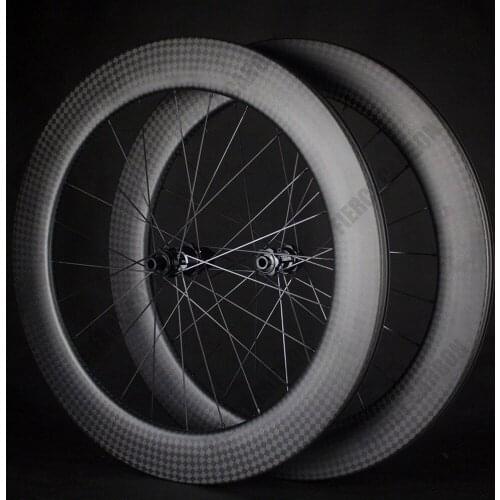 FIERCE 12K Matte Carbon Weelset 75/80mm Depth DT350/DT240 Superlight Disc Brake Carbon Road Racing Bike Wheelset High End