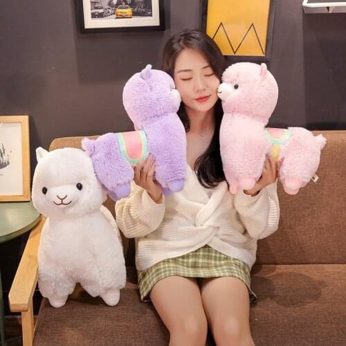 Cute Lama Alpacos Plush Dolls Gifts for Kids Girlfriends Soft Stuffed Animals Alpaca Toys Home Decor