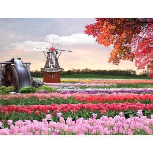Custom mural 3d photo wallpaper Oil painting lavender flowers beautiful landscape living room Home decor wallpaper for wall 3 d