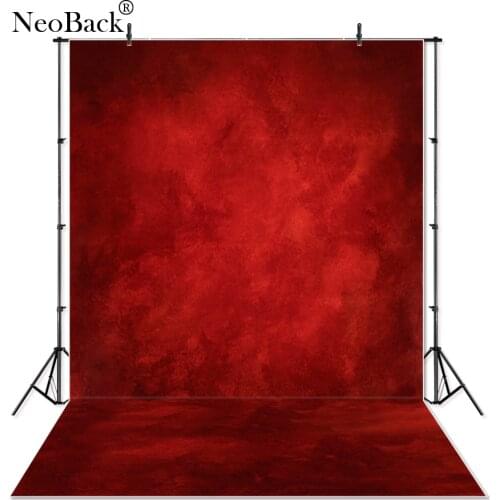 NeoBack Vinyl Misty Red Dark Old Master Abstract Photography Backdrop Photo Studio Professional Portrait Backgrounds