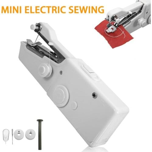 Portable Handy Mini Sewing Machine Travelling Handheld Sewing Machine Outdoor Fast Mending Clothes Tool Sewing Tool Machine