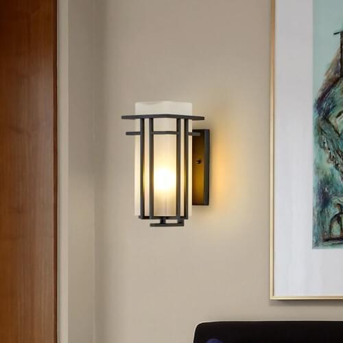 New Chinese style wall lamp Outdoor light simple atmospheric retro villa courtyard balcony waterproof corridor wall terrace lamp