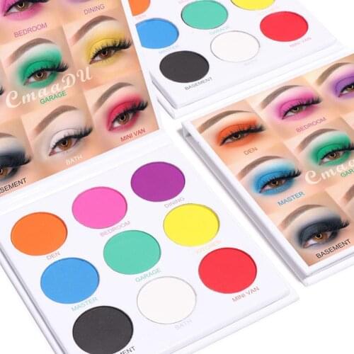 9 Colors Matte Shimmer Eyeshadow Palette Eye shadow Waterproof ojos Cosmetics Beauty Eyes Pallete de Diamond Sombra Makeup E3R9