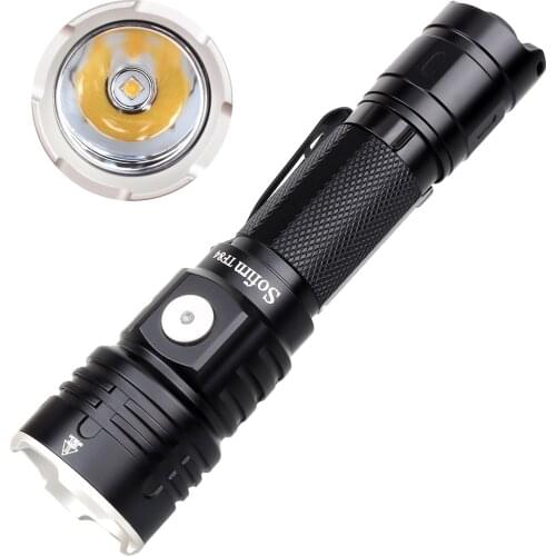 Sofirn New TF84 USB C Rechargeable Tactical LED Flashlight 18650 1200lm with Power Indicator EDC Powerful Outdoor Torch