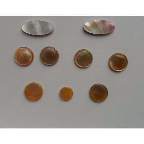 Saxophone real mother of pearl key buttons