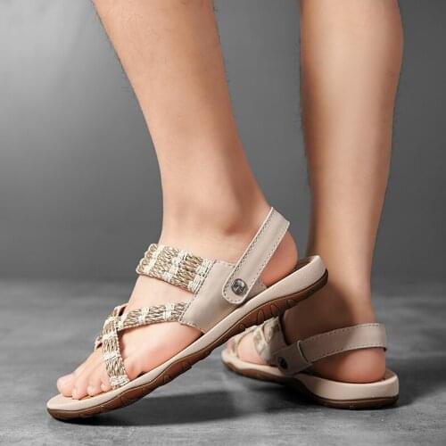 Sandalias Piel Hombre Shoes Men Sandals Mens Gladiator Summer Sports Beach Rubber For Comfort Sneaker Sandal Slide Casual