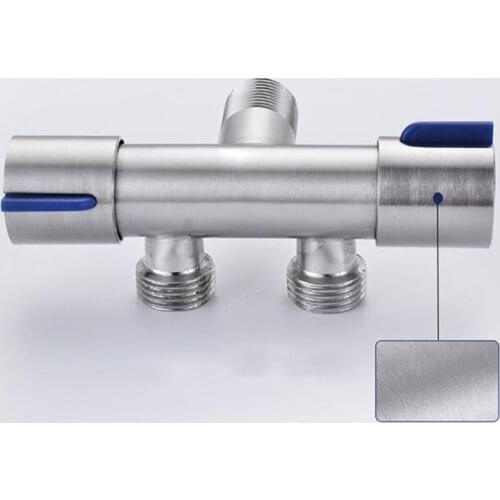 Bathroom Faucet Double Handle Dual Control Nozzle Single Cold Spray Gun Faucet Stainless Steel Toilet Faucet