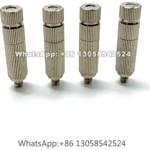 High Pressure Water Sprayer Nozzle, 3/16'' Male Cooling Spray Nozzle, Nickel Plated Brass Nozzle with Filter, Misting Nozzle