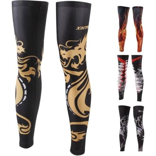 No-Slip Cycling Leg Warmer Bike Bicycle Guards Knee Warm Sleeves Covers Windproof Size S-XXXL 16 COLORS