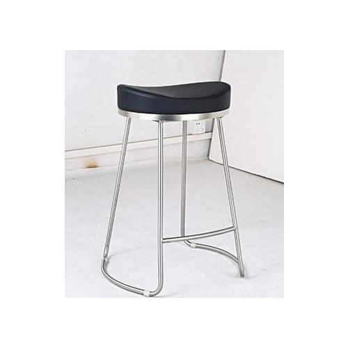 Chinafurniture Factory direct brushed stainless steel bar chair stool high chair restaurant chair cafe chair