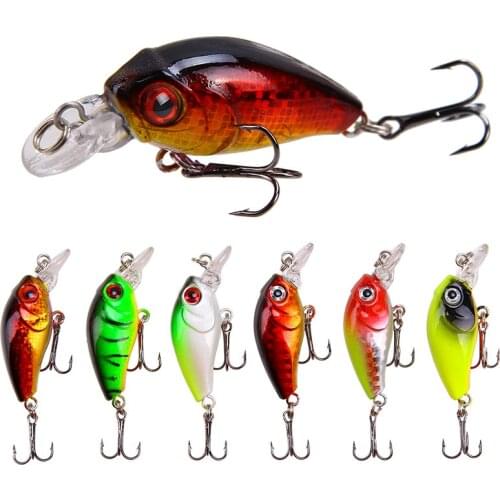1Pcs Fishing Plastic Artificial Bait Mini 4.5cm 3.8g Wobbler All for Fishing Parker Carp Jig Head Lure 3D Eyes Luya Fish Bait