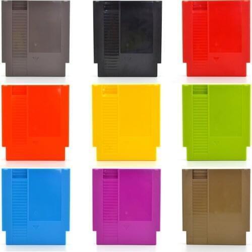 100 pcs 72 Pin Game Card Shell Game Cartridge Replacement Shell for NES Cover Plastic Case with 3 screws