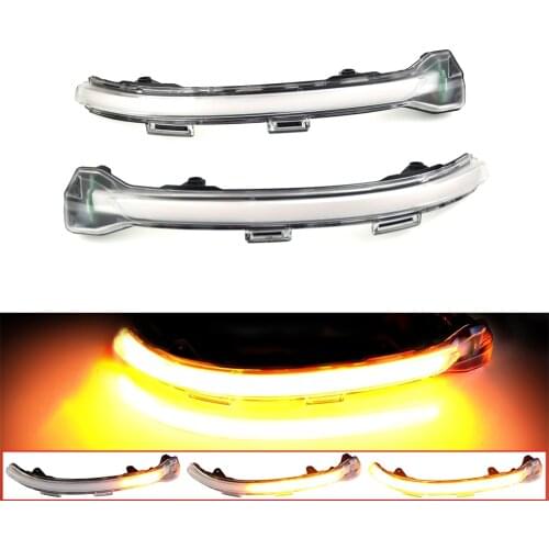 2PCS For VW Golf 7 VII MK7.5 GTI R Touran MK7 2018 2019 LED Dynamic Side Mirror Blinker Indicator Sequential Turn Signal Light