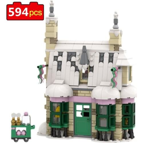 594pcs Friends Princess Candy Shop House Building Blocks Friendship Houses Village Store Blocks Bricks Toys for Children Gifts