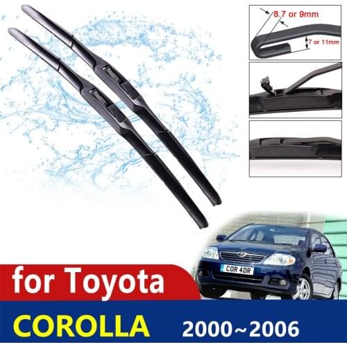 Car Wiper Blade for Toyota Corolla E120 E130 2000~2006 Wagon Hatchback Saloon 2001 2002 2003 Windscreen Wipers Car Accessories