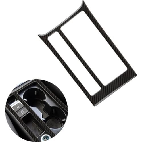 For VW Golf 7 MK7 VII 2013 2014 2015 2016 2017 Carbon Fiber Car Water Cup Holder Panel Cover