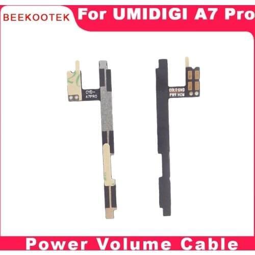 BEEKOOTEK New Original umidigi A7 pro volume up/down + power on/of button flex cable FPC for umidigi A7pro smart cell phone