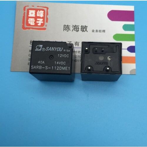 Free shipping lot (10 pieces/lot) SANYOU SARB-S-112DME1 12VDC 5PINS 40A/14VDC Automotive Relays original New
