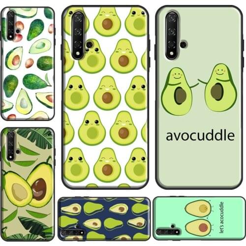 FUNNY AVOCADO Smile JOKE Case For Huawei Y6 Y7 2019 Nova 5T Funda For Honor 10i 10 Lite 20 Pro 8X 9X 7A 8A Case