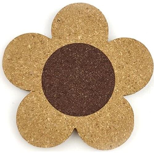 Wooden Flower Coaster Tableware Heat Insulation Hot Pot Holder Placemat Flower Trivet Mat for Kitchen Accessories Table Mat