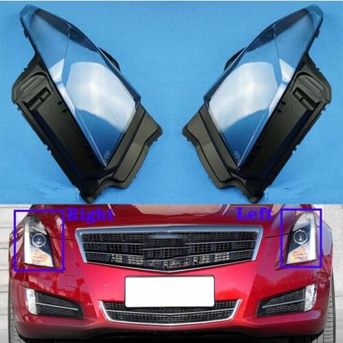 For Cadillac ATS 2013-2016 Car Front Headlight Cover Auto Headlamp Transparent Lampshade light glass Lens Shell