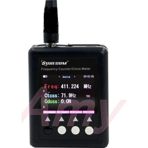 Interphone frequency measuring instrument DMR digital walkie talkie frequency meter reader analog digital dummy subtone decoder